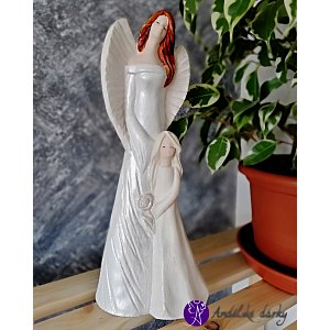 Andělská soška - mateřská láska 31cm