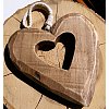 Dřevěné srdce z lásky 10,5x10,5cm