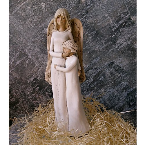 Andělská soška - anděl strážný 31cm