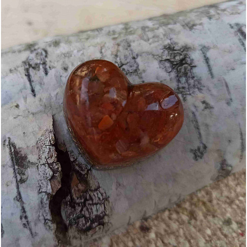 Orgonitové srdíčko pohlazení srdce 3 cm