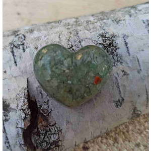 Orgonitové srdíčko jasné vidění 3 cm