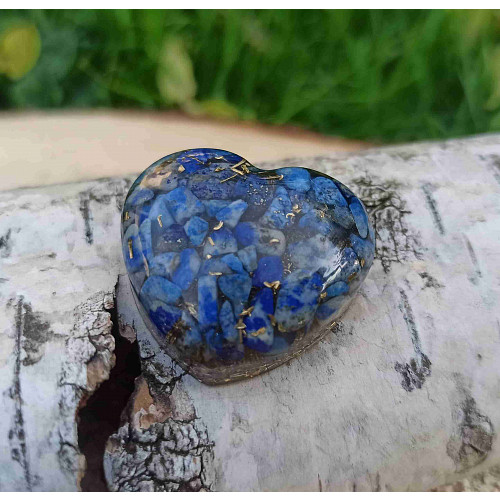 Orgonitové srdíčko moudrost komunikace II. 3 cm