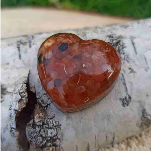 Orgonitové srdíčko pohlazení srdce II. 3 cm