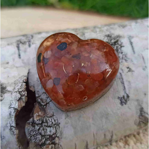 Orgonitové srdíčko pohlazení srdce II. 3 cm
