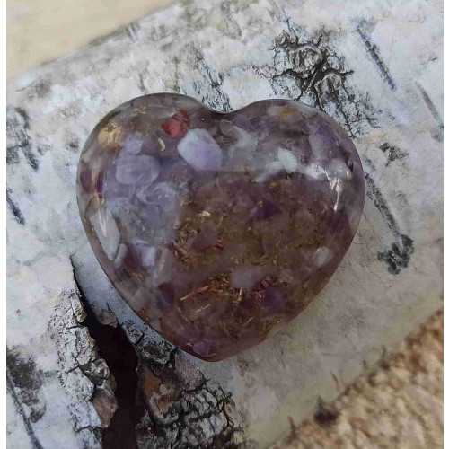 Orgonitové srdíčko napojení II. 3 cm