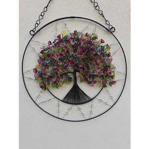 Drátovaný strom života - jarní souznění 27 cm