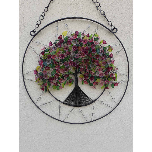 Drátovaný strom života - jarní souznění 27 cm