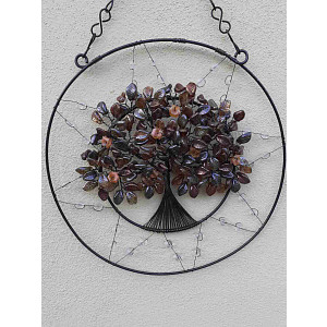 Drátovaný strom života - poklady ZE-MĚ  23 cm