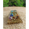 Orgonitová mayská pyramida  malá harmonizace čaker 3,5 x 2,5 cm