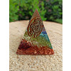 orgonitová pyramida čakrový soulad archanděla 6x6 cm