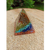 orgonitová pyramida čakrový soulad archanděla 6x6 cm