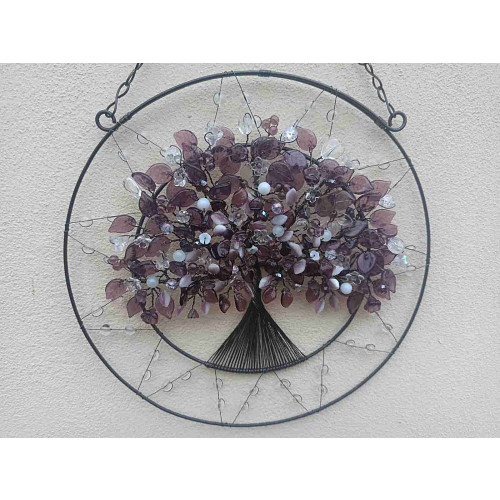 Drátovaný strom života zimní naděje 26 cm