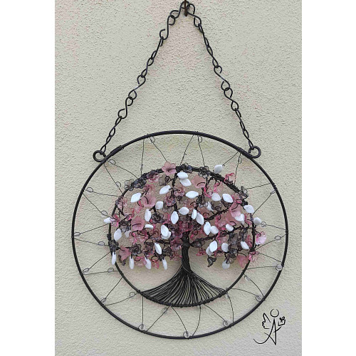 Drátovaný strom života jarní mrazík 20 cm