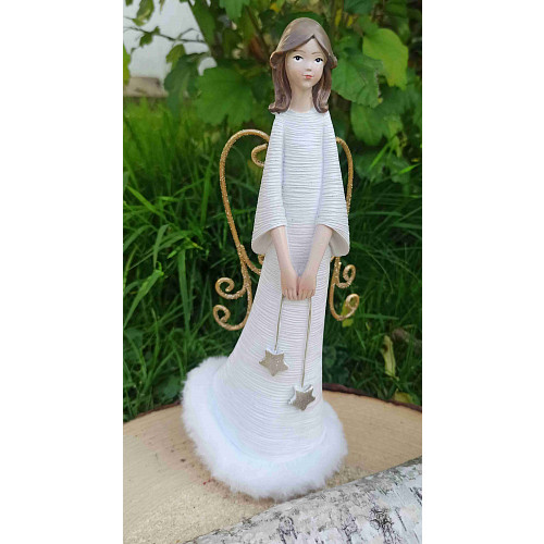 Anděl Andělská nevinnost II. bílý 22  cm