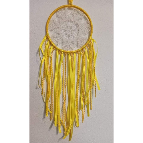 Lapač snů krajkový -slunce v duši 16 x 54 cm