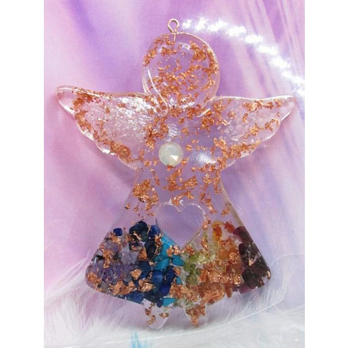 Orgonitový andílek harmonizace čaker 10 x 8 cm