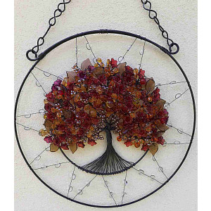 Drátovaný strom života - energie přírody 24 cm
