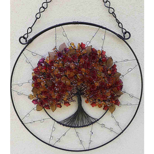 Drátovaný strom života - energie přírody 24 cm