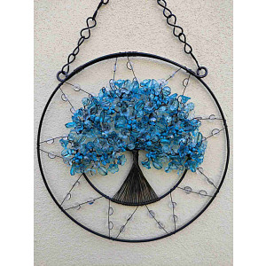 Drátovaný strom života - rovnováha emocí 21 cm