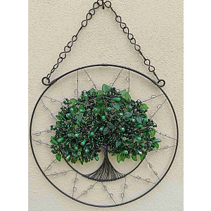 Drátovaný strom života - probuzení přírody  24 cm