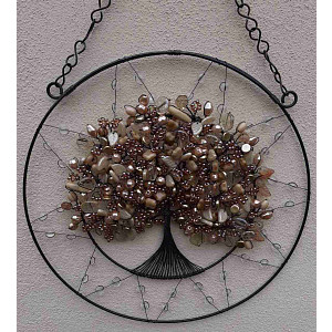 Strom života podzimní listí 25 cm