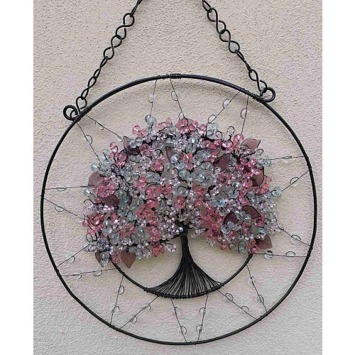 Drátovaný strom života - jarní probuzení přírody  24 cm