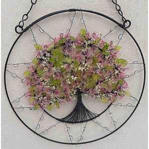 Drátovaný strom života - jarní probuzení přírody II.  24 cm