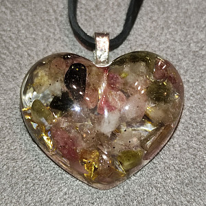 Orgonitové srdíčko sebeláska 2 cm