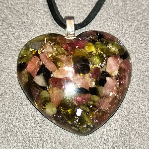 Orgonitový přívěsek srdíčko Sebeláska 3 cm