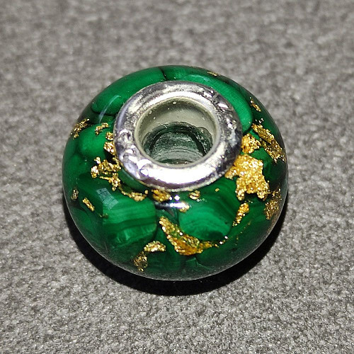 Orgonitový korálek do náramku - malachit