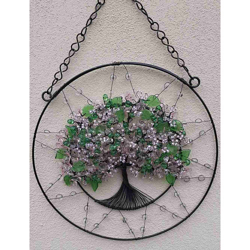 Drátovaný strom života - přírodní probuzení jara  24 cm