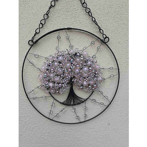 Drátovaný strom života zimní naděje 20 cm