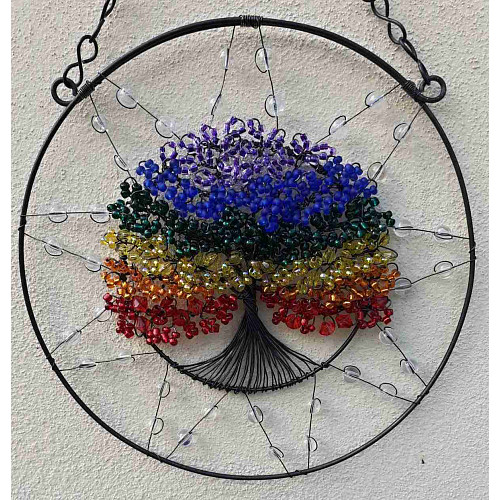 Drátovaný strom života - čakrový soulad 20 cm