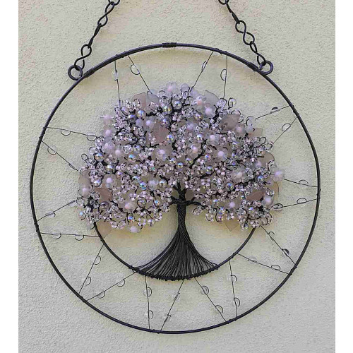 Drátovaný strom života zimní naděje 25 cm