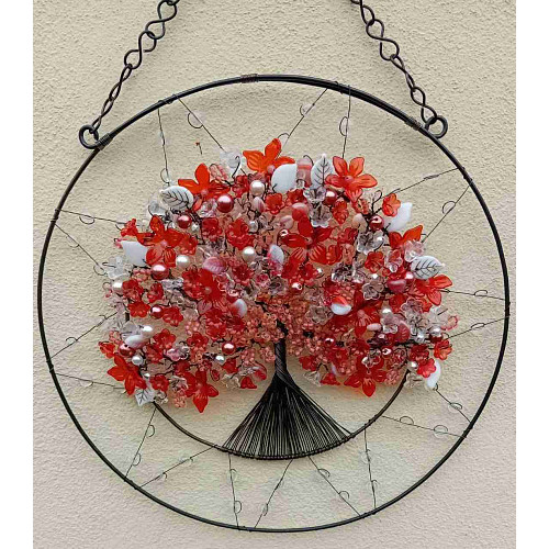 Drátovaný strom života - probuzení lásky 27 cm