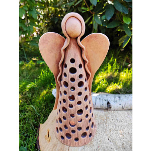 Vánoční svícen anděl dary Země  30cm