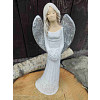 Andělská soška Jemnost 30 cm bílá, třpitky