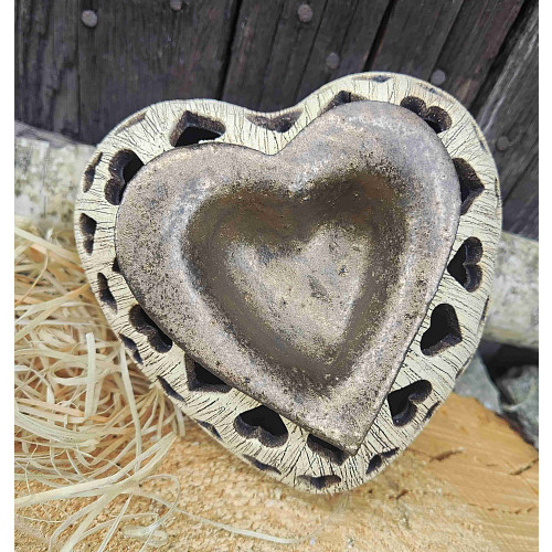 keramická aromalampa srdce v duši