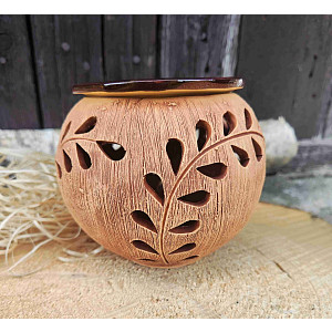 keramická aromalampa větvička štěstí II. 13 cm