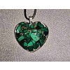 Orgonitové srdíčko malachitový ochránce 3 cm