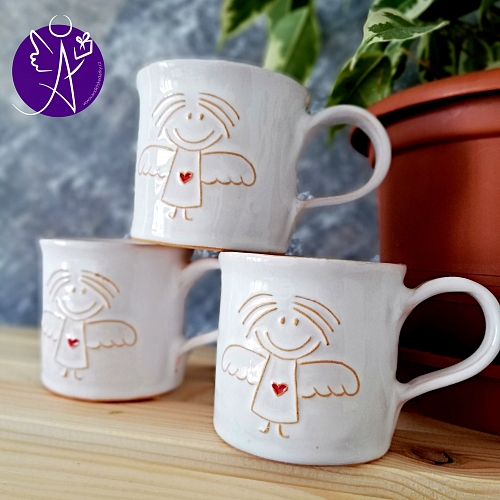 Andělský hrneček - keramika 150 ml