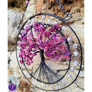 Drátovaný strom života - spirituální napojení  15 x 24 cm