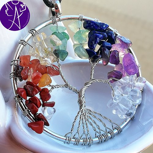 Strom života přívěsek čakrový velký 5 cm