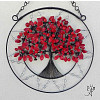 Drátovaný strom života - láska a oddanost s granátem  22 cm