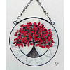 Drátovaný strom života - láska a oddanost s granátem  22 cm