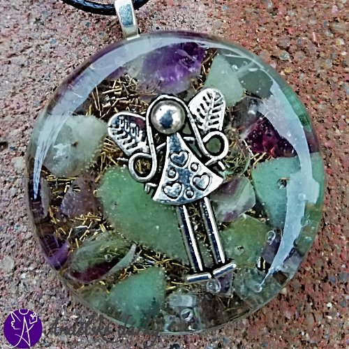 Orgonit andělský ochranný amulet 4 cm
