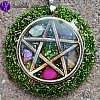 Orgonit - medailon PENTAGRAM ochrana a uzemnění 3,5 cm