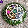 Orgonit - medailon PENTAGRAM ochrana a uzemnění 3,5 cm
