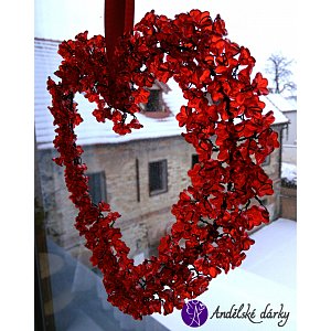 Drátěné srdce - tvoje LÁSKA 23 x 22 cm