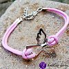 Náramek s andílkem láska a soucit 22 cm